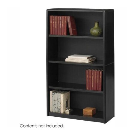 Safco 4-Shelf Economy Bookcase - Black 7172BL***